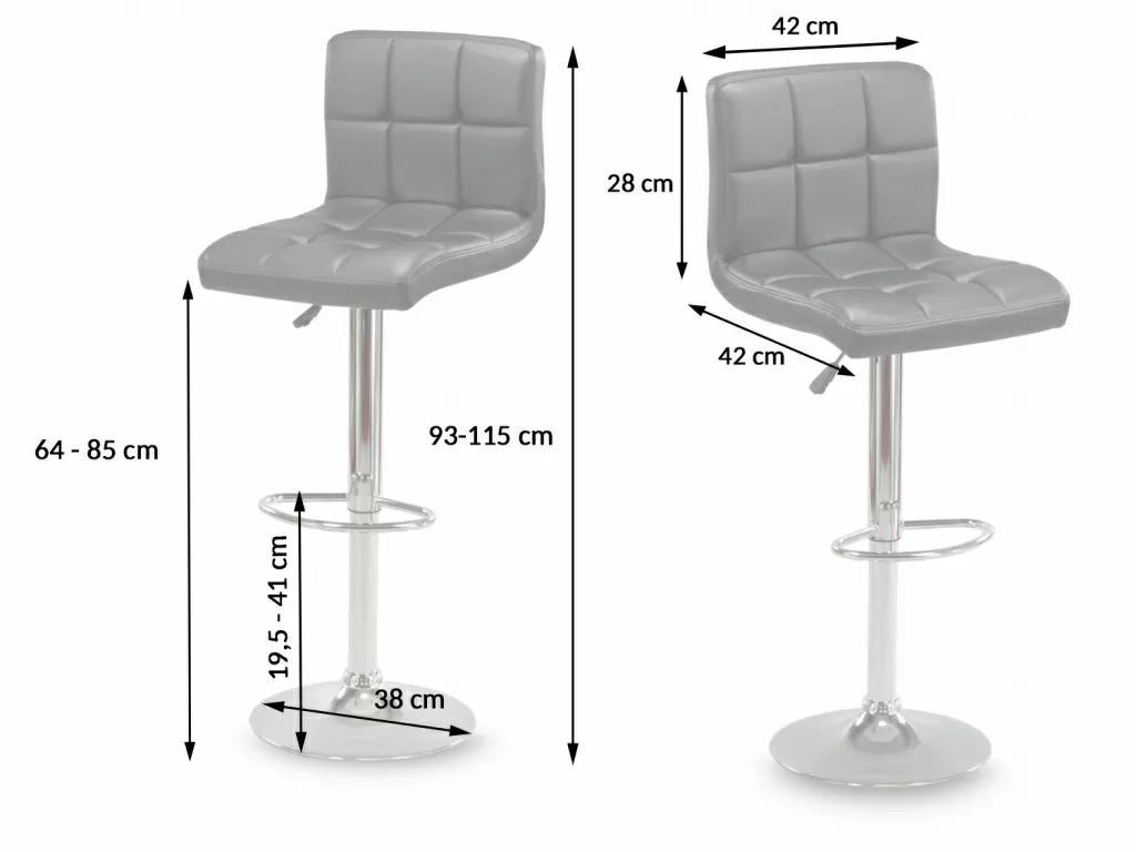 Высота барных стульев и столов