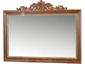 Зеркало настенное «Альба 18k» П485.18к, черешня с золочением от магазина Мебельный дом