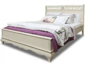 Кровать «Оскар» ММ-216-02/14Б2 (б/м, б/к), белая эмаль от магазина Мебельный дом