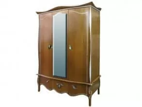 Шкаф для одежды «Трио» ММ-277-01/03, коньяк от магазина Мебельный дом