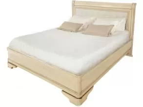 Кровать с мягким изголовьем Палермо 160 Т-750, ваниль от магазина Мебельный дом