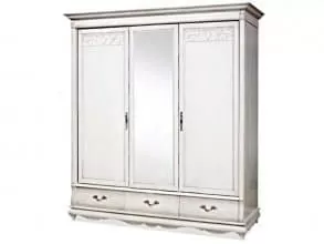 Шкаф для одежды «Оскар» ММ-216-01/03, белая эмаль от магазина Мебельный дом