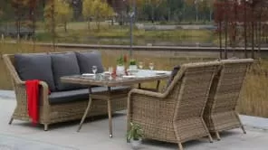Стол Латте 160x90, соломенный от магазина Мебельный дом