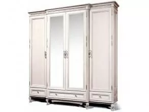 Шкаф для белья Фальконе ГМ 5154, белый с патиной от магазина Мебельный дом
