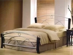 Кровать кованая «I 9813», венге с серебром от магазина Мебельный дом