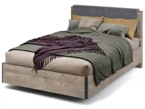 Кровать «Стокгольм» 140 МИ без основания под матрас, Дуб гранж песочный от магазина Мебельный дом
