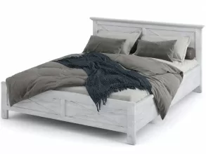 Кровать «Лорена» 160, Бетон Паин белый от магазина Мебельный дом