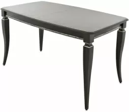 Стол «Сибарит» 140x80, эмаль черная с серебром от магазина Мебельный дом