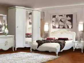 Спальня «Трио», белая эмаль от магазина Мебельный Дом