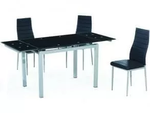 Обеденная группа (Стол B179-34-4 и стулья Y-3-4), черная от магазина Мебельный дом