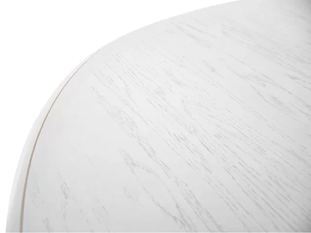 Стол «Леонардо 2» овал 120x90, эмаль белая с золочением. Фото 6