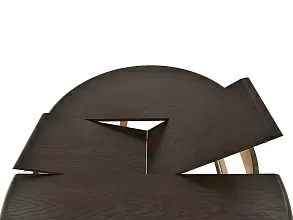 Стол «Кабриоль» круг (D 105), орех темный от магазина Мебельный дом