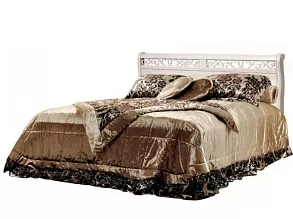 Кровать «Оскар» ММ-216-02/16Б2 (б/м, б/к), белая эмаль от магазина Мебельный дом