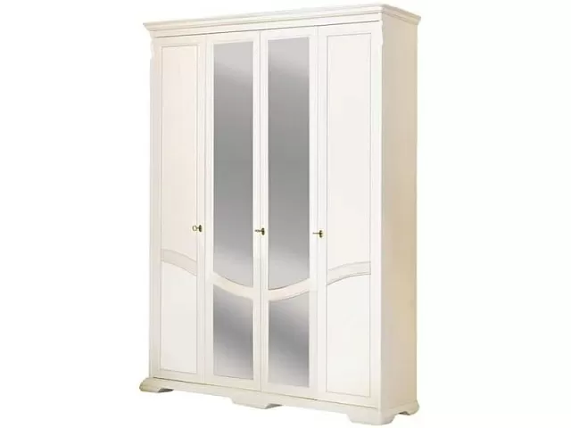 Шкаф для одежды «Лика» ММ 137-01/04, белая эмаль. Фото 1
