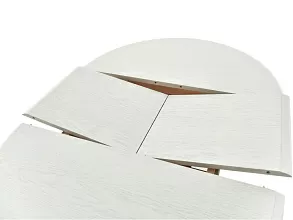 Обеденная группа (Стол Фабрицио-1 и 4 стула Тулон м/с), белая эмаль от магазина Мебельный дом