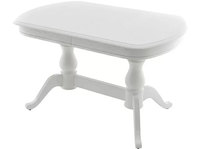 Стол «Фабрицио-2м» (мыло) 120x80, белая эмаль. Фото 1