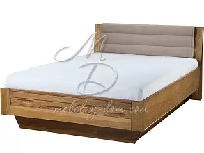 Кровать с подъемным стеллажом и ящиком для белья «VELVET» 140x200 от магазина Мебельный дом