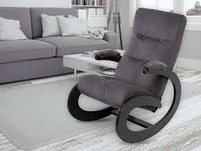 Кресло-качалка «Экси», венге, Verona Antrazite Grey от магазина Мебельный дом