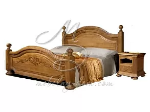 Кровать из массива дуба «Босфор-Люкс» ГМ 6233Р от магазина Мебельный дом