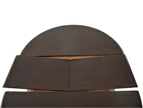 Стол «Леонардо-1» (D1000), комби 6 (слоновая кость+орех темный) от магазина Мебельный дом