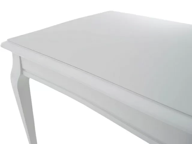 Стол «Кабриоль» 120x80 GLASS белый, эмаль белая. Фото 7