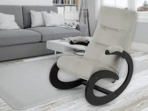 Кресло-качалка «Экси», венге, Verona Light Grey от магазина Мебельный дом