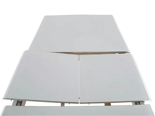 Стол «Кабриоль» 120x80 GLASS белый, эмаль белая. Фото 4