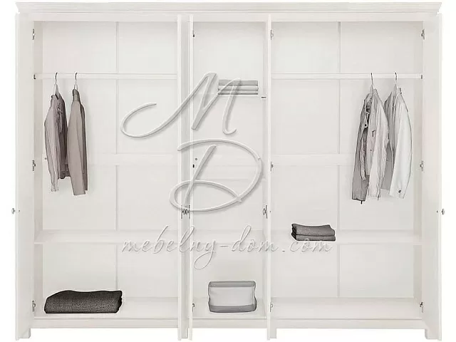 Шкаф для одежды Рауна 50, белый воск УКВ. Фото 2