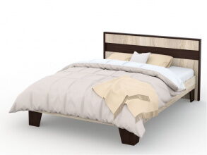 Кровать «Эшли» 140*200 (без ламелей), Венге/сонома от магазина Мебельный дом