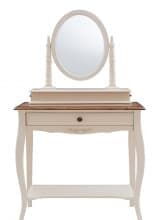 Столик туалетный с зеркалом (овал) «Florence» MK-5031-AWB (Молоч.) от магазина Мебельный дом