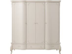 Шкаф 4-х дверный «Luisa» MK-5004-WG, белый с золотом от магазина Мебельный дом