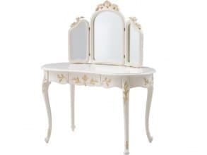 Столик с зеркалом «Shantal» MK-5013-WG (Белый с золотом) от магазина Мебельный дом