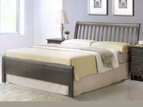 Кровать из массива гевеи «I-3601», серый от магазина Мебельный дом