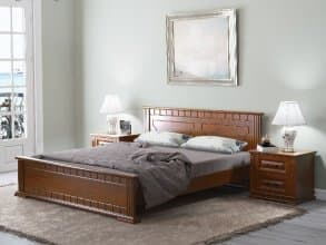 Кровать из массива сосны Райтон natura Венеция от магазина Мебельный дом