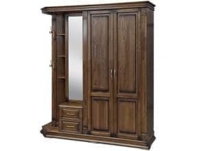 Шкаф комбинированный для прихожей «Верди Люкс 1» П433.01, венге от магазина Мебельный дом