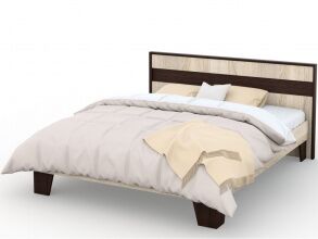 Кровать «Эшли» 160*200 (без ламелей), Венге/сонома от магазина Мебельный дом