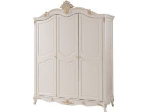Шкаф 3-х дверный «Shantal» MK-5014-WG, белый с золотом от магазина Мебельный дом