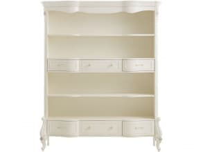 Книжный шкаф «Luisa» MK-5007-WG, белый с золотом от магазина Мебельный дом