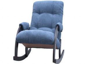 Кресло-качалка Модель 67, венге, Verona Denim Blue от магазина Мебельный дом