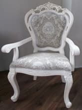 Кресло мягкое Глория MK-2725-WG (молочный с золотом) от магазина Мебельный дом