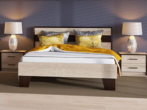 Кровать «Эшли» 140*200 (без ламелей), Венге/сонома от магазина Мебельный дом