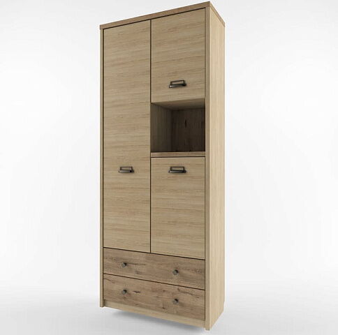 Шкаф для одежды «Дизель» 3D2SN/D1, веллингтон. Фото 1