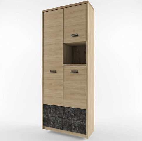 Шкаф для одежды «Дизель» 3D2SN/D3, истамбул. Фото 1