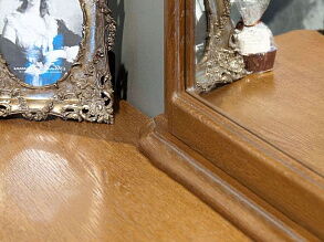 Зеркало настенное «Трио» ММ-277-05/01, коньяк от магазина Мебельный дом