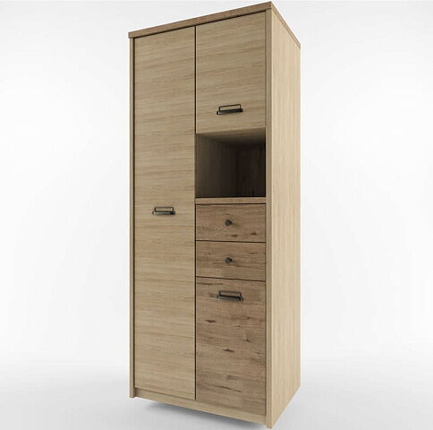 Шкаф для одежды «Дизель» 3DG2SN/D1, веллингтон. Фото 1