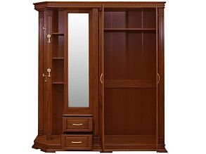 Шкаф комбинированный для прихожей «Верди Люкс 1» П433.01, черешня от магазина Мебельный дом
