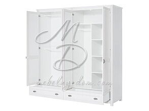 Шкаф 4-дверный с 2 ящиками «MADISON» от магазина Мебельный дом