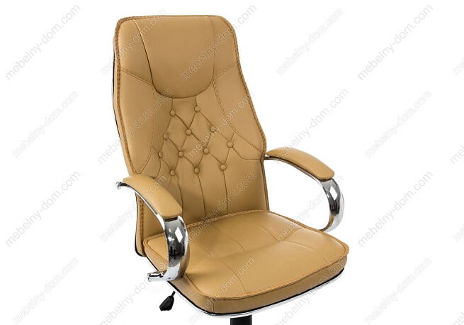 Офисное кресло Twinter желто-коричневое. Фото 4