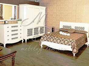 Кровать «Видана Люкс» П445.02-1, светлый ром от магазина Мебельный дом