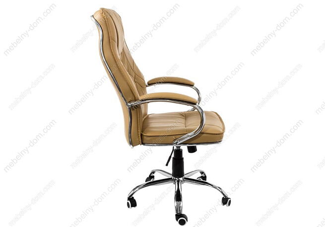 Офисное кресло Twinter желто-коричневое. Фото 3